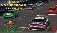 Assetto Corsa - Preview of the Gen3 V8 Supercars Liveries by SPR SimRacer - Amazing Work!!!!