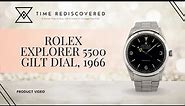 Rolex Explorer 5500 Gilt Dial, 1966 | Time Rediscovered