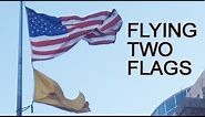 FlagDesk.com | Flag Runners show How to fly two flags on one flagpole