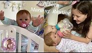 Reborn Morning Routine with a Toddler and Newborn Twins