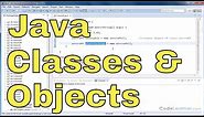 Java Programming Tutorial - 04 - Defining a Class and Creating Objects in Java