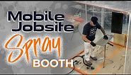 Portable Spray Booth for Cabinets. The Jobsite Spray Booth that Sets Up in Minutes!