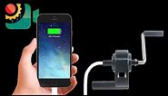 Hand-crank phone charger in 5 minutes!