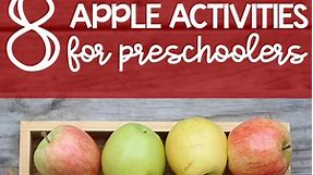 8 Apple Activities for Preschoolers
