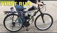 80cc 2-Stroke Motorized Bike Build EP20 - First Run