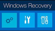 Windows Recovery Mode Evolution (+ Betas)