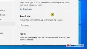 How to reset any App in Windows 11