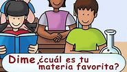 What's your favorite subject in school? - ¿Cuál es tu materia favorita? - Calico Spanish Songs