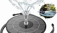 AISITIN 3.5W Solar Fountain Pump for Water Feature Outdoor DIY Solar Bird Bath Fountain with Multiple Nozzles, Solar Powered Water Fountain for Garden, Ponds, Fish Tank and Aquarium