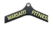 MARSAFIT Home Gym Fitness Rowing T-bar V-bar Pulley Cable Machine Attachments, Bicep Curl Tricep Lat pulldown Bar Back Strength Training Handle Grips Lat Pull Down Bar Press Down Exercises