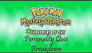 Pokémon Mystery Dungeon: Explorers of Sky Personality Quiz Breakdown