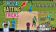 How To Do Batting in Real Cricket 24 | Real Cricket 24 Me Batting Kaise Kare | RC 24 Batting Tricks