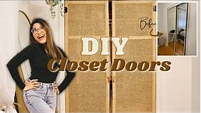 DIY BOHEMIAN CLOSET DOORS | BEDROOM MAKEOVER PART 1