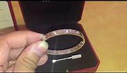 NEW - Cartier love bracelet - 10 DIAMONDS WHITE GOLD - box opening and review