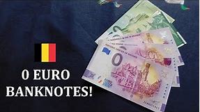 0 Euro Banknotes from Belgium! #WORLDBANKNOTES