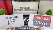 SD Card Buying Guide 2023 | Samsung EvoPlus vs Sandisk Ultra | Full Detailed Video | Who is Best ?