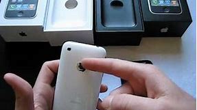Black vs White 16gb iPhone 3G 3GS Unboxing Which Is Better and What is Different?