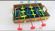 DIY How to Make a Mini Foosball Table | Table Football Soccer from Cardboard