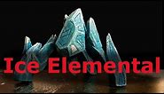 D&D Miniatures - Ice Elemental / Golem (Custom Miniature Crafting Tutorial)