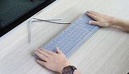 Keyboard Cover for Dell KB216 KB216b KB216t KB216d KB216p Wired & KM636 & Dell Optiplex 5250 3050 3240 5460 7450 7050 & Dell Inspiron AIO 3475/3670/3477 All-in one Desktop Keyboard Protector -Clear