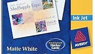Avery Printable Postcards, 4.25" x 5.5", Matte White, 200 Blank Postcards for Inkjet Printers (8387)