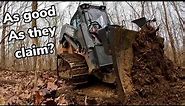 Building a Road in the Woods with CASE DL550 Bulldozer / Skid steer