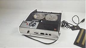 PANASONIC NATIONAL RQ-102s Reel To Reel Tape Recorder Spool & Microphone Compact
