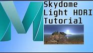 Maya Skydome Light HDRI Tutorial