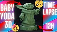 3D Printed Baby Yoda 👶 ⚡ || 3D Printing Timelapse [4K] Création d'une figurine Star Wars:Baby Yoda3D