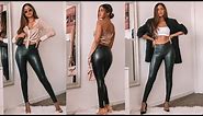 HOW TO STYLE LEATHER LEGGINGS | NIGHT OUT OUTFIT IDEAS | CLUBBING AND PARTY OUTFIT IDEAS
