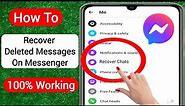 How To Recover Deleted Messages On Messenger (2023 Update) | Recover Deleted Facebook Messages