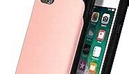 GOOSPERY iPhone 6 Plus Case, [Sliding Card Holder] Protective Dual Layer Bumper [TPU+PC] Cover with Card Slot Wallet for Apple iPhone 6 Plus (Rose Gold) IP6P-SKY-RGLD