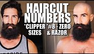 HAIRCUT NUMBERS - HAIR CLIPPER SIZES - HAIR CLIPPER GUIDE