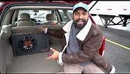 The Rockville RVE12CA 12" Slim Vented Powered 1400 Watts Car Subwoofer Enclosure System (DEMO)