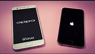 Oppo F3 vs iPhone 6 Speed Test Comparison | Which Is Faster | TechTag