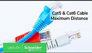 Cat5/Cat5e/Cat6 Ethernet Cable Maximum Distance | Schneider Electric Support