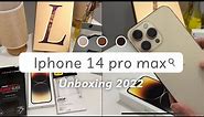 iPhone 14 Pro Max Unboxing in 2023✨|Gold 512GB | accessories | Dynamic Island | Camera Test | Capcut
