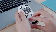 FMOUSE Cute Wireless Mouse, Silent Dual Mode Bluetooth Mice for Laptop, iPad, Comupter, Tablet with USB Receiver(Girl)