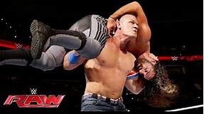 WWE Raw 27 June 2016   Seth Rollins vs John Cena Full Match