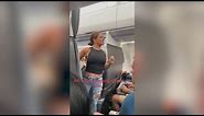Woman in viral 'not real' plane video apologizes for rant