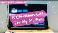UNBOXING: SHARP AQUOS | SMART TV 2T-C32EG1X | A Christmas Gift For My Mother #googletv #smarttv