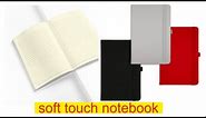 Soft Touch promotional notebook