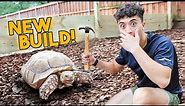 New outdoor tortoise enclosure in my backyard!! (African Sulcata Tortoise)