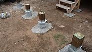 Adjustable 6x6 Post Base with 1 in. Standoff - Galvanized Concrete Support 1 Piece