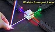 Experiments With The World's Strongest Laser | Amazing Experiments On YouTube