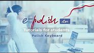 How to use the Polish Keyboard on the e-polish.eu platform