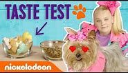 JoJo Siwa Treats BowBow to Doggie Treat Taste Test 🐾🍦 | Nick