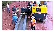 Automatic highway gutter construction machine #5ideacraft #diy #tooltips #diytools | 5 idea Craft