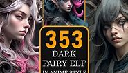 ArtStation - Dark Fairy Elf In Anime Style Vol.39-4K|Anime Character References Pack | Artworks