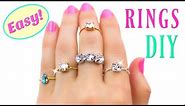 How To Make a Ring With a Stone! Swarovski Rings - Easy DIY Jewelry